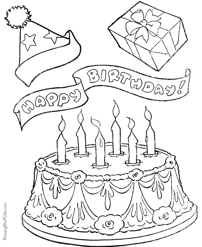 Раскраска: день рождения (Праздники и особые случаи) #57073 - Бесплатные раскраски для печати