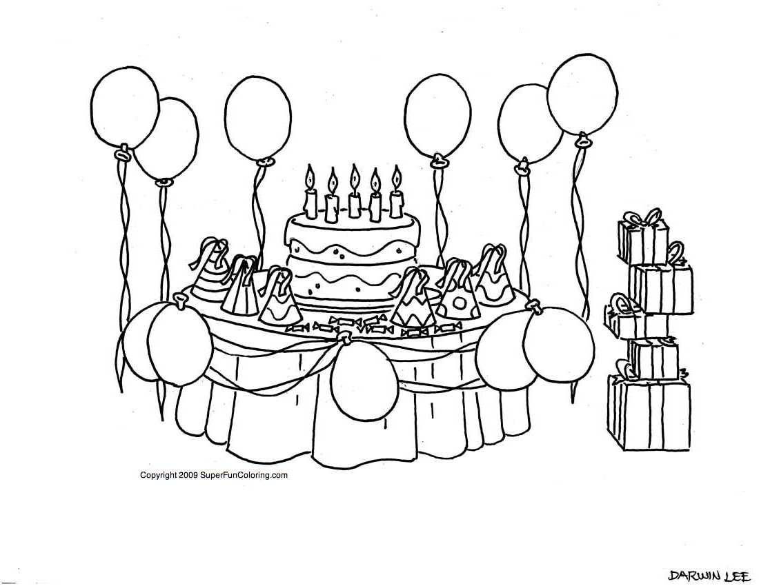 Раскраска: день рождения (Праздники и особые случаи) #57093 - Бесплатные раскраски для печати