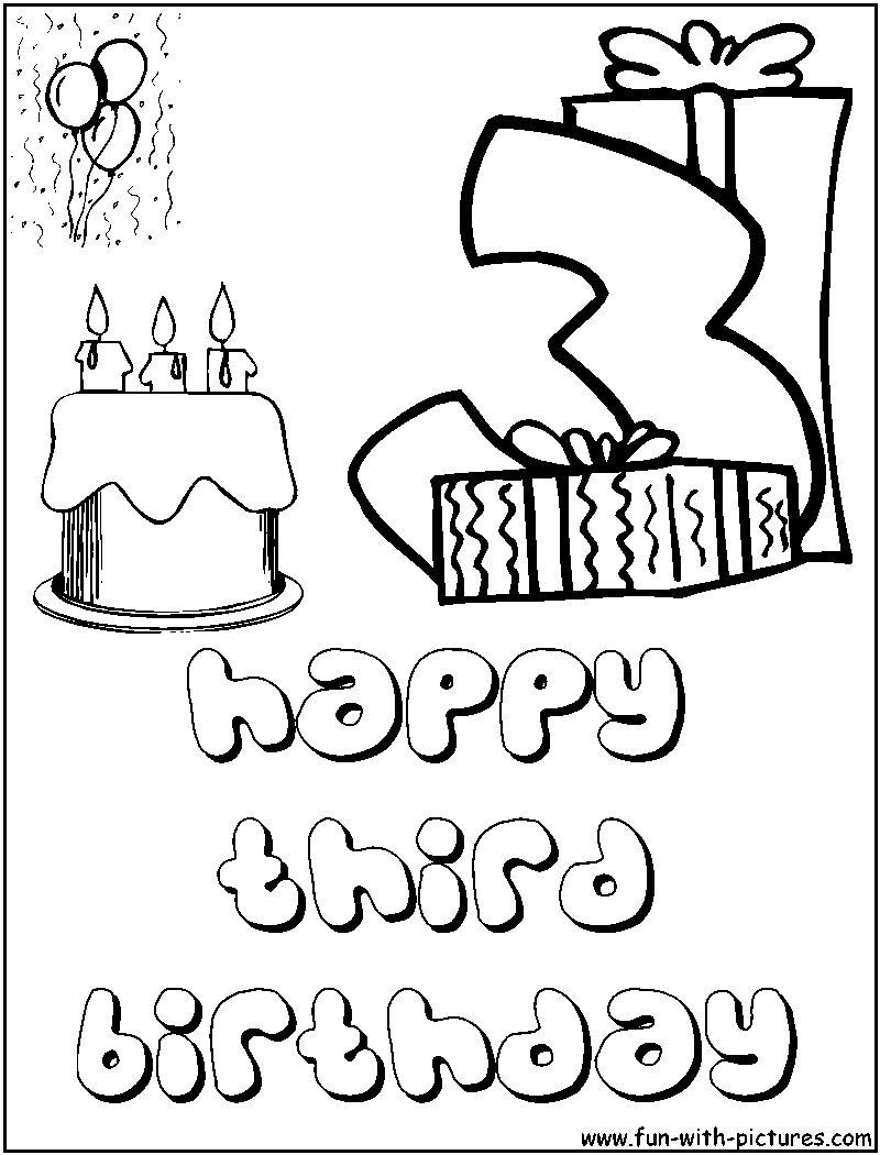 Раскраска: день рождения (Праздники и особые случаи) #57167 - Бесплатные раскраски для печати