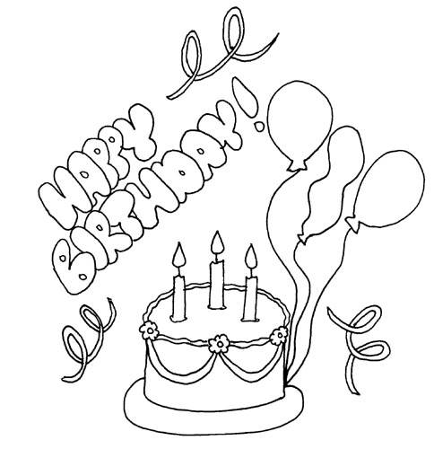 Раскраска: день рождения (Праздники и особые случаи) #57193 - Бесплатные раскраски для печати