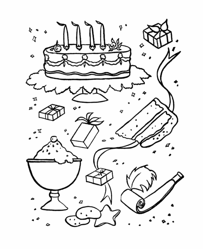 Раскраска: день рождения (Праздники и особые случаи) #57347 - Бесплатные раскраски для печати