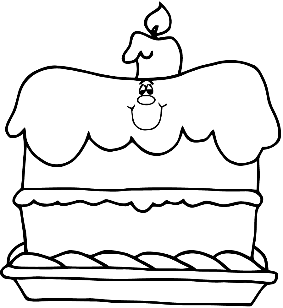 Новогодний пирог раскраска
