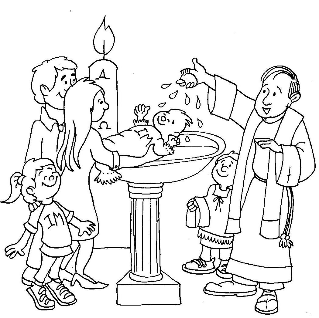 Раскраска: крещение (Праздники и особые случаи) #57455 - Бесплатные раскраски для печати
