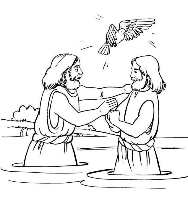 Раскраска: крещение (Праздники и особые случаи) #57561 - Бесплатные раскраски для печати