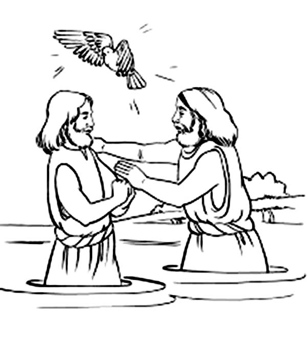 Раскраска: крещение (Праздники и особые случаи) #57677 - Бесплатные раскраски для печати