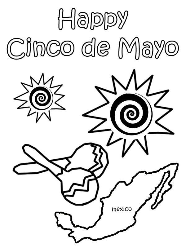 Раскраска: Синко де Майо (Праздники и особые случаи) #60010 - Бесплатные раскраски для печати
