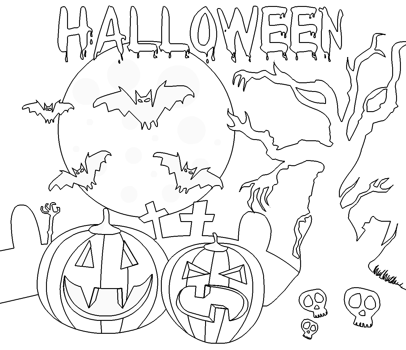Раскраска: Хэллоуин (Праздники и особые случаи) #55371 - Бесплатные раскраски для печати