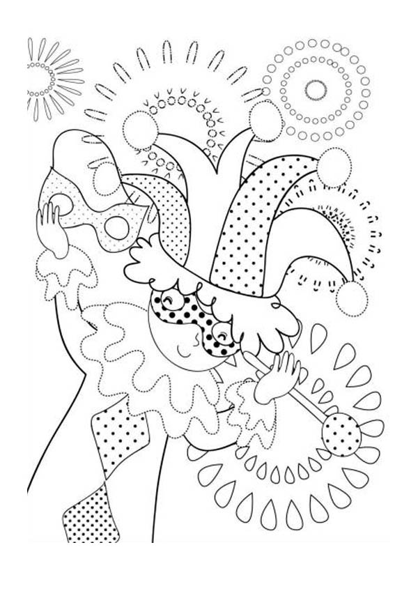 Раскраска: Марди Гра (Праздники и особые случаи) #60716 - Бесплатные раскраски для печати