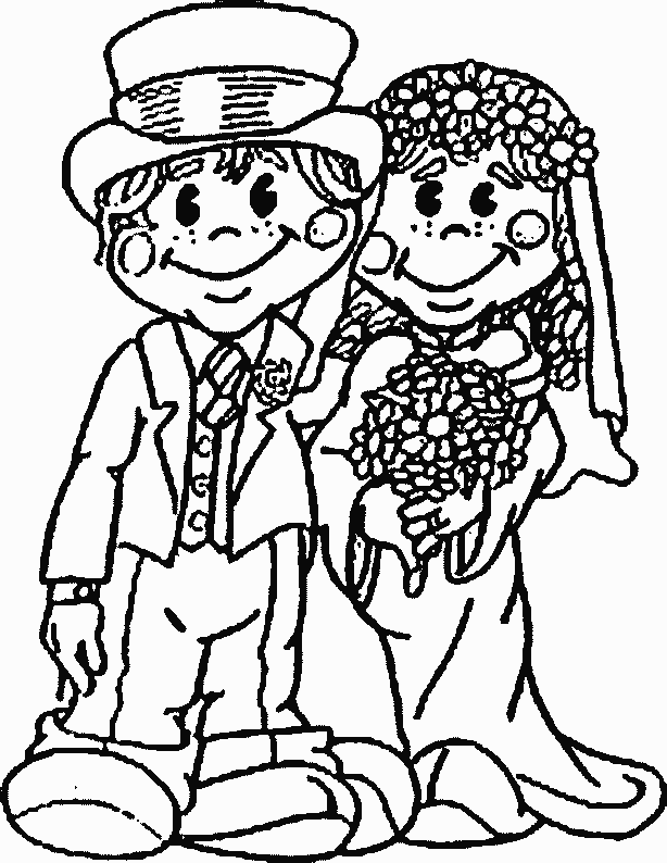 Раскраска: брак (Праздники и особые случаи) #55973 - Бесплатные раскраски для печати