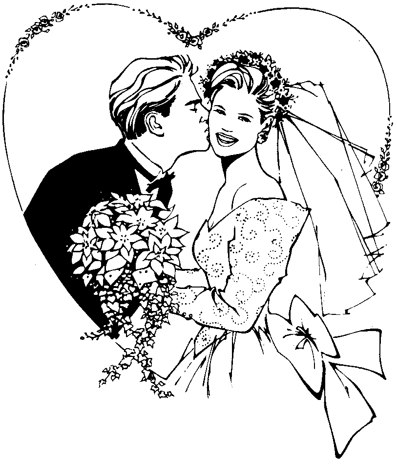 Раскраска: брак (Праздники и особые случаи) #56203 - Бесплатные раскраски для печати