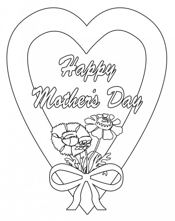Раскраска: День матери (Праздники и особые случаи) #129843 - Бесплатные раскраски для печати