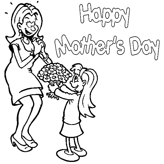 Раскраска: День матери (Праздники и особые случаи) #129861 - Бесплатные раскраски для печати