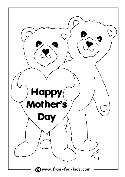 Раскраска: День матери (Праздники и особые случаи) #130000 - Бесплатные раскраски для печати