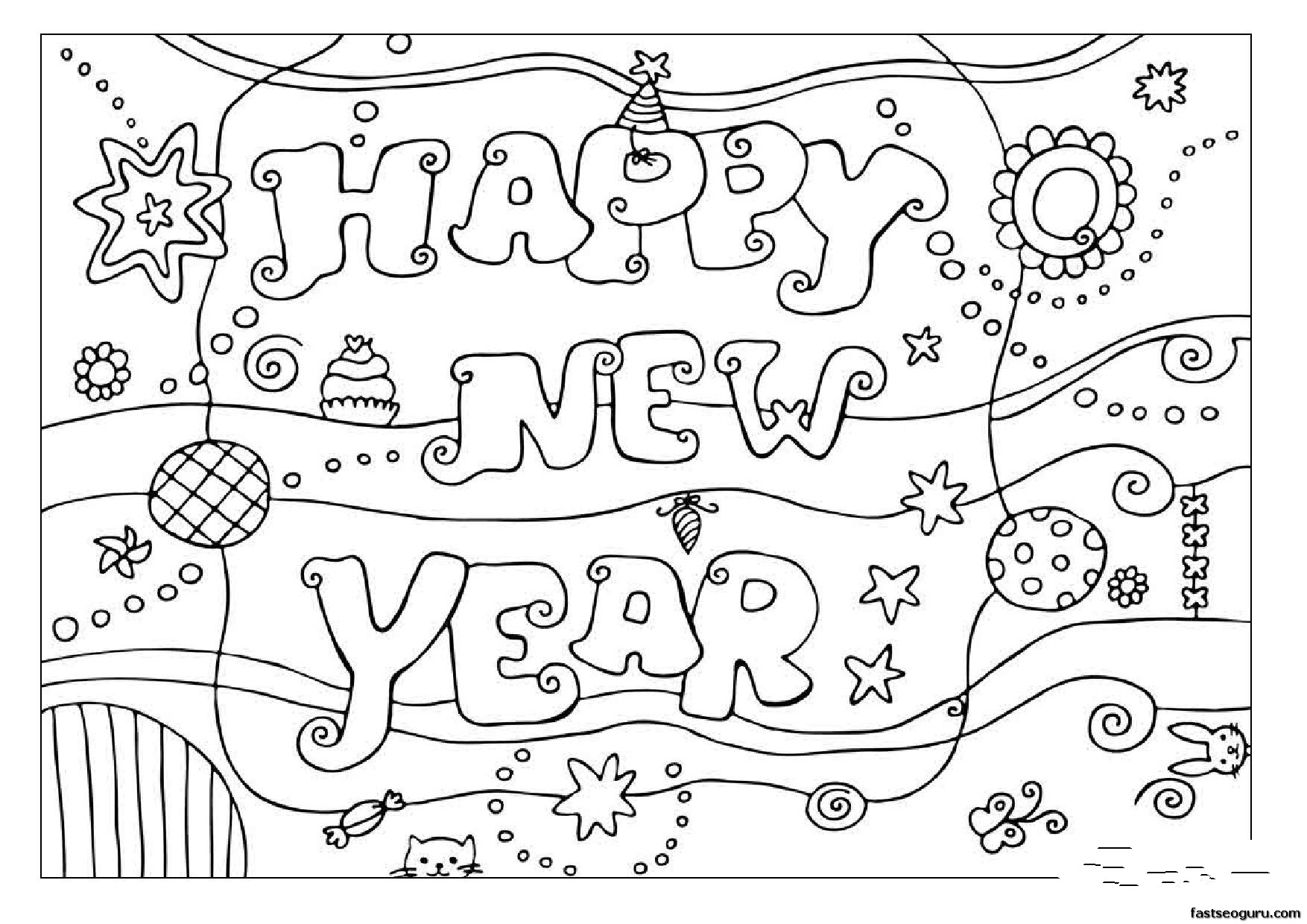 Раскраска: Новый год (Праздники и особые случаи) #60792 - Бесплатные раскраски для печати