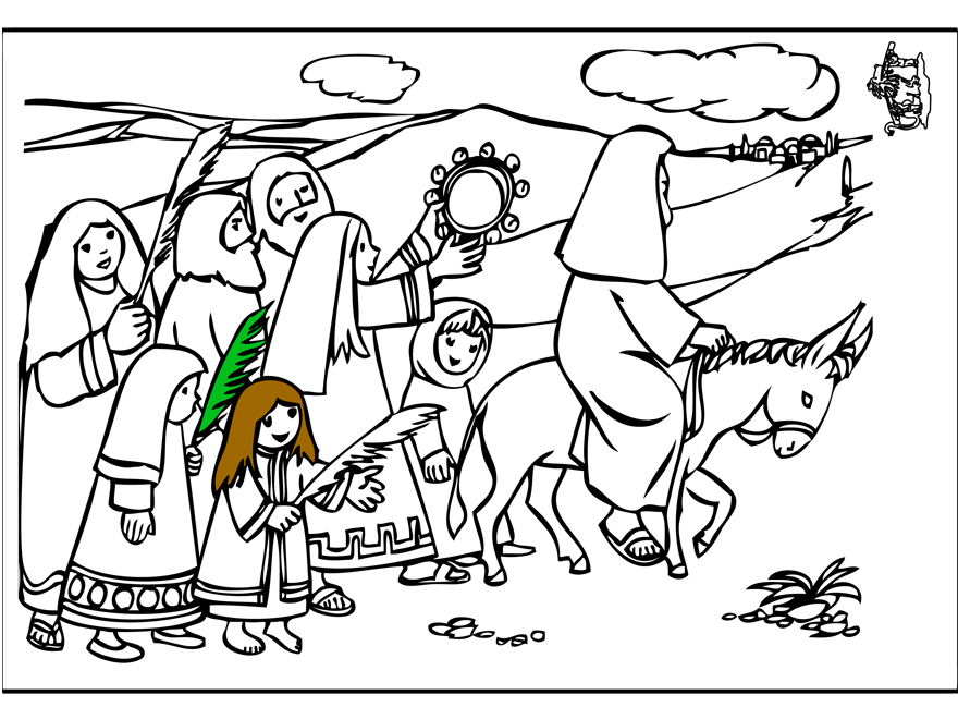 Раскраска: Вербное воскресенье (Праздники и особые случаи) #60316 - Бесплатные раскраски для печати