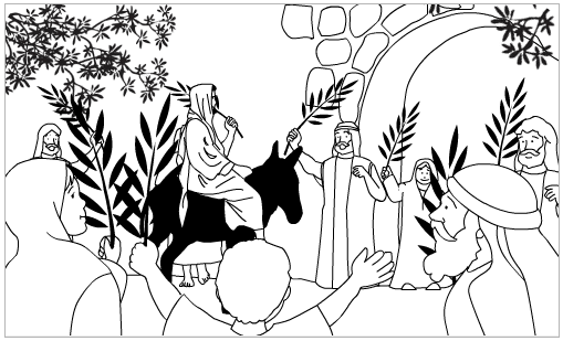 Раскраска: Вербное воскресенье (Праздники и особые случаи) #60321 - Бесплатные раскраски для печати