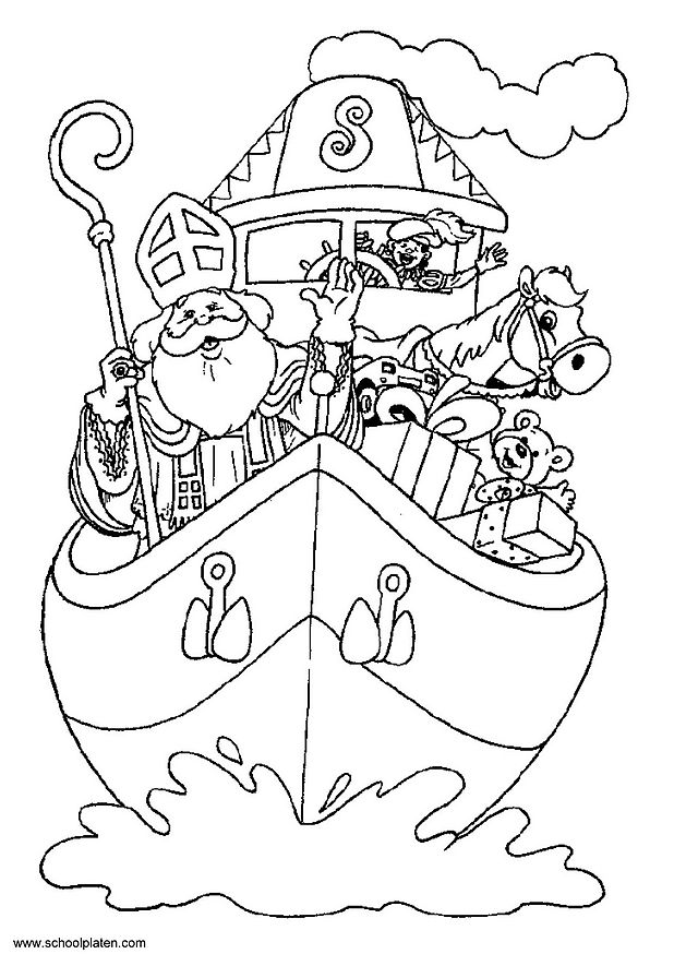 Раскраска: Святой николай (Праздники и особые случаи) #59103 - Бесплатные раскраски для печати