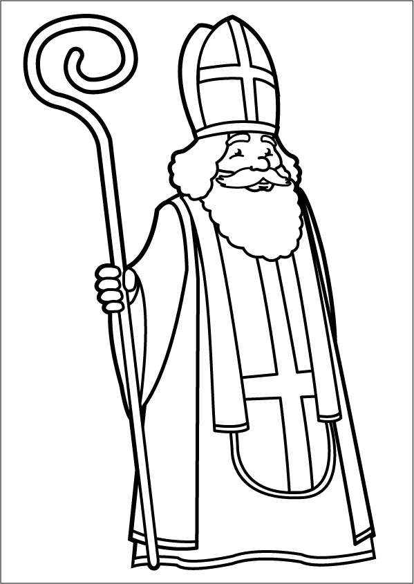 Раскраска: Святой николай (Праздники и особые случаи) #59114 - Бесплатные раскраски для печати