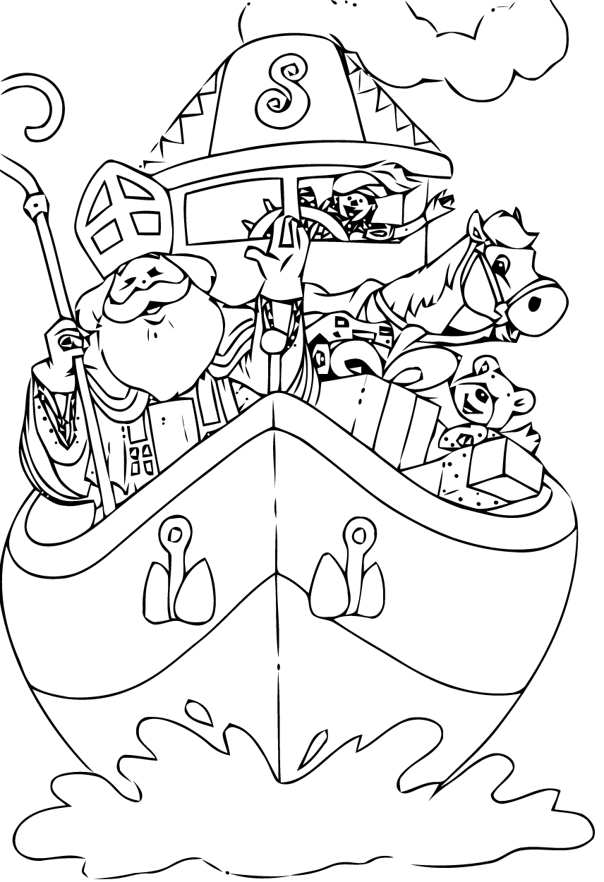 Раскраска: Святой николай (Праздники и особые случаи) #59129 - Бесплатные раскраски для печати