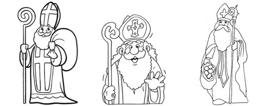 Раскраска: Святой николай (Праздники и особые случаи) #59227 - Бесплатные раскраски для печати