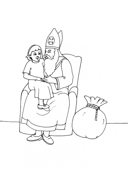 Раскраска: Святой николай (Праздники и особые случаи) #59279 - Бесплатные раскраски для печати