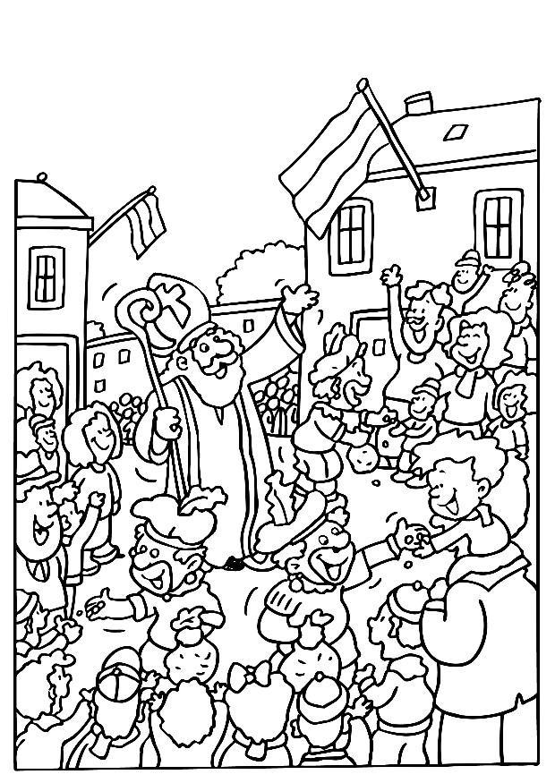 Раскраска: Святой николай (Праздники и особые случаи) #59288 - Бесплатные раскраски для печати