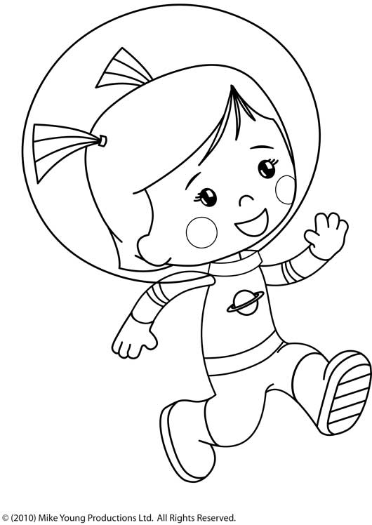 Раскраска: космонавт (Профессии и профессии) #87593 - Бесплатные раскраски для печати