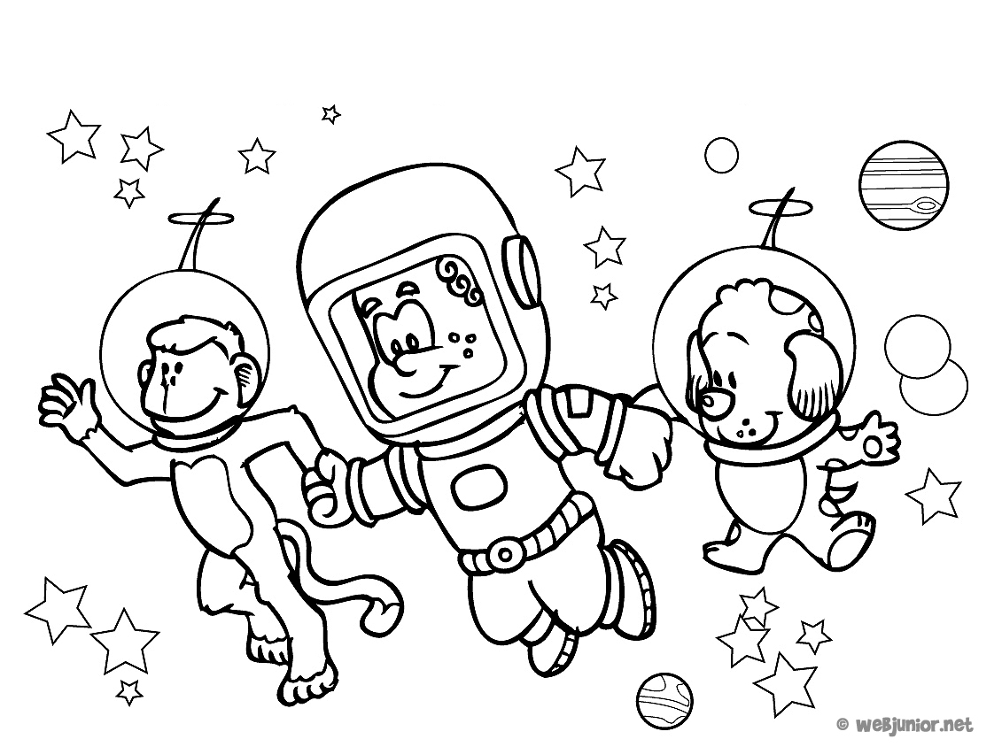 Раскраска: космонавт (Профессии и профессии) #87614 - Бесплатные раскраски для печати