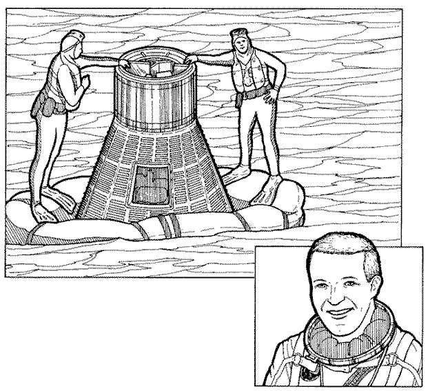 Раскраска: космонавт (Профессии и профессии) #87652 - Бесплатные раскраски для печати