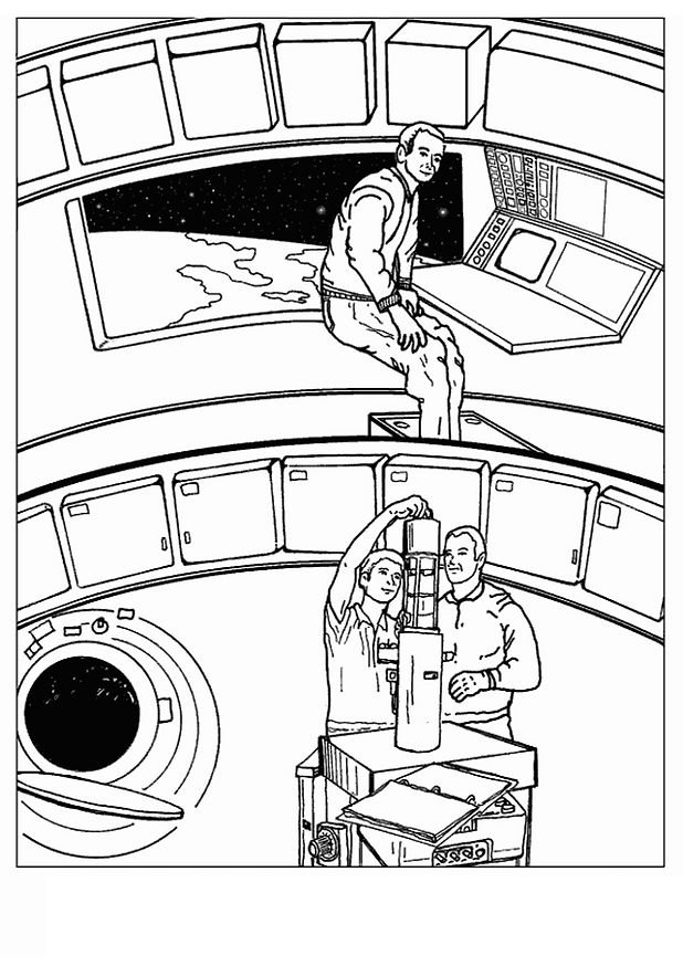 Раскраска: космонавт (Профессии и профессии) #87682 - Бесплатные раскраски для печати
