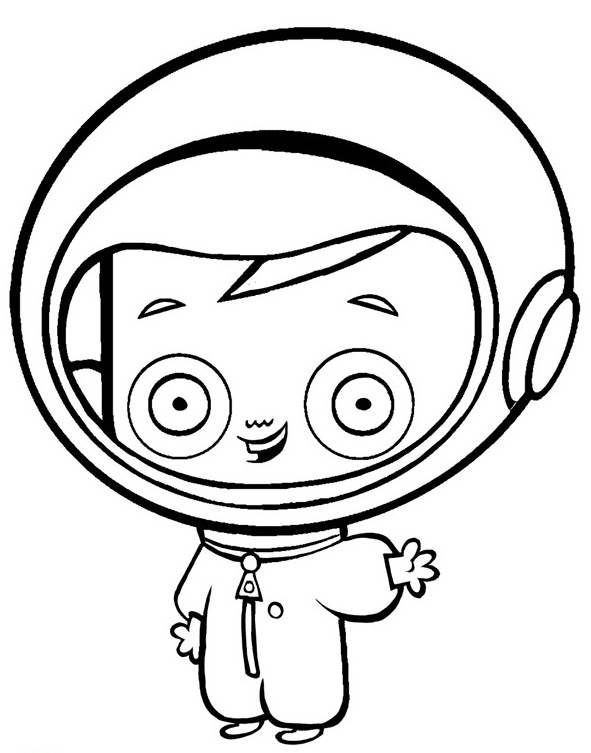 Раскраска: космонавт (Профессии и профессии) #87705 - Бесплатные раскраски для печати
