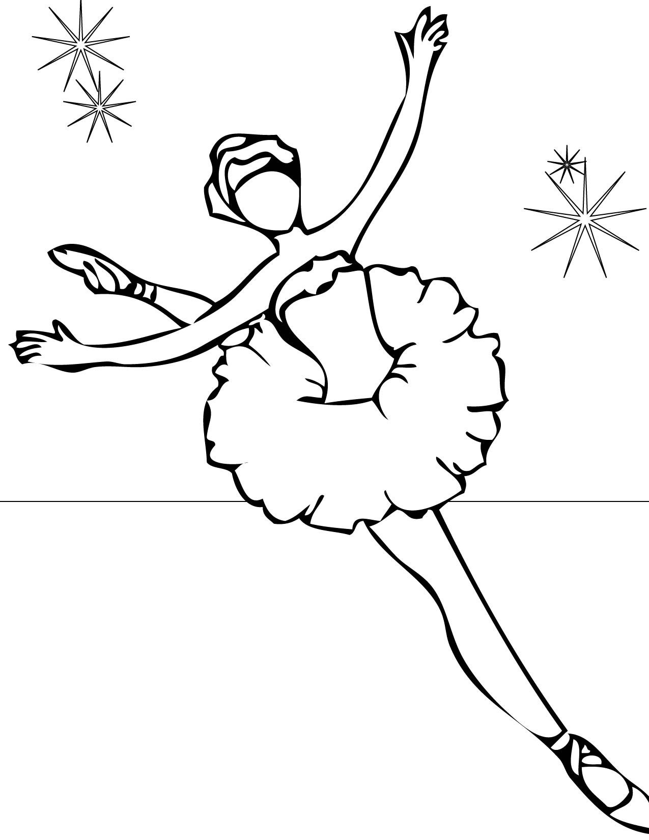 Раскраска: Танцор (Профессии и профессии) #92117 - Бесплатные раскраски для печати