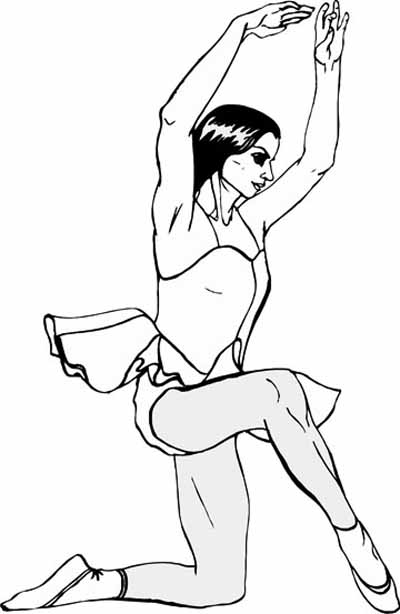 Раскраска: Танцор (Профессии и профессии) #92202 - Бесплатные раскраски для печати