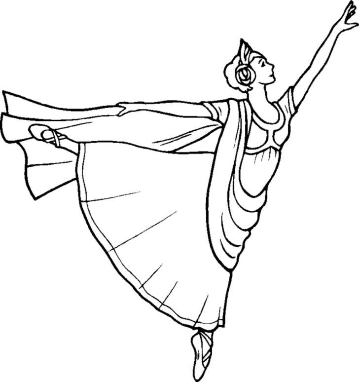 Раскраска: Танцор (Профессии и профессии) #92215 - Бесплатные раскраски для печати