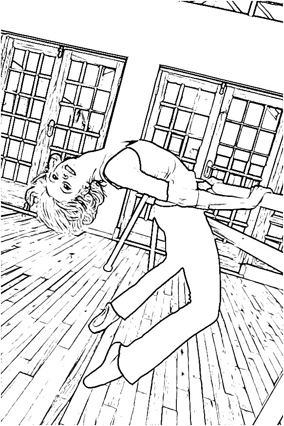 Раскраска: Танцор (Профессии и профессии) #92269 - Бесплатные раскраски для печати