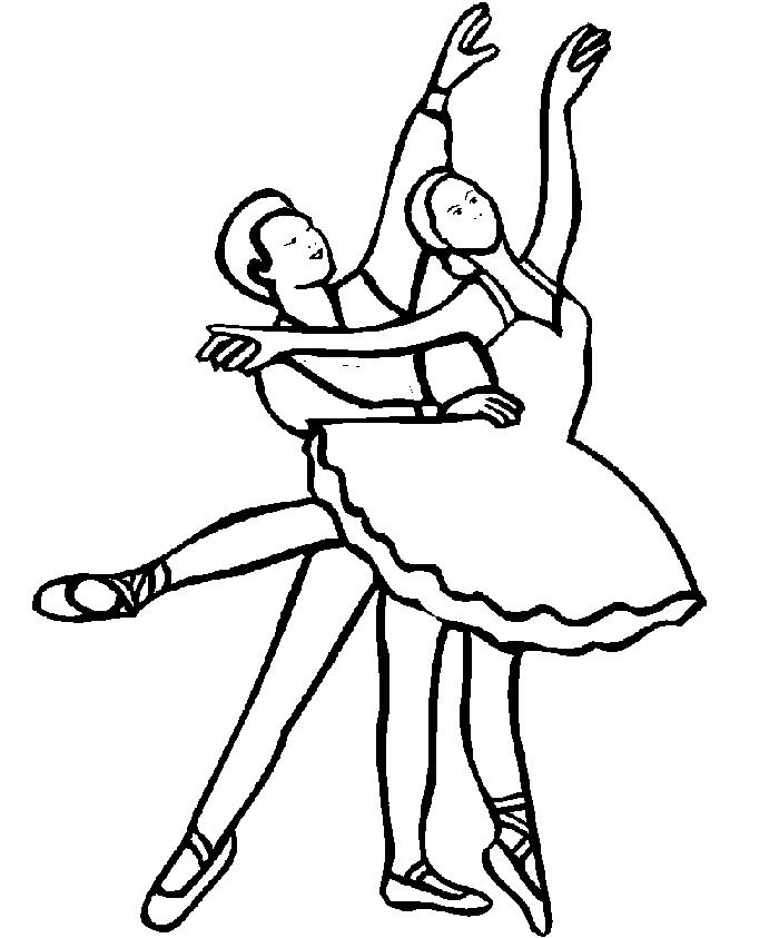 Раскраска: Танцор (Профессии и профессии) #92301 - Бесплатные раскраски для печати