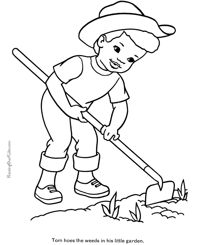 Раскраска: фермер (Профессии и профессии) #96151 - Бесплатные раскраски для печати