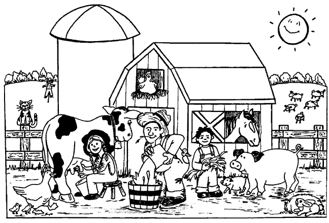 Раскраска: фермер (Профессии и профессии) #96167 - Бесплатные раскраски для печати