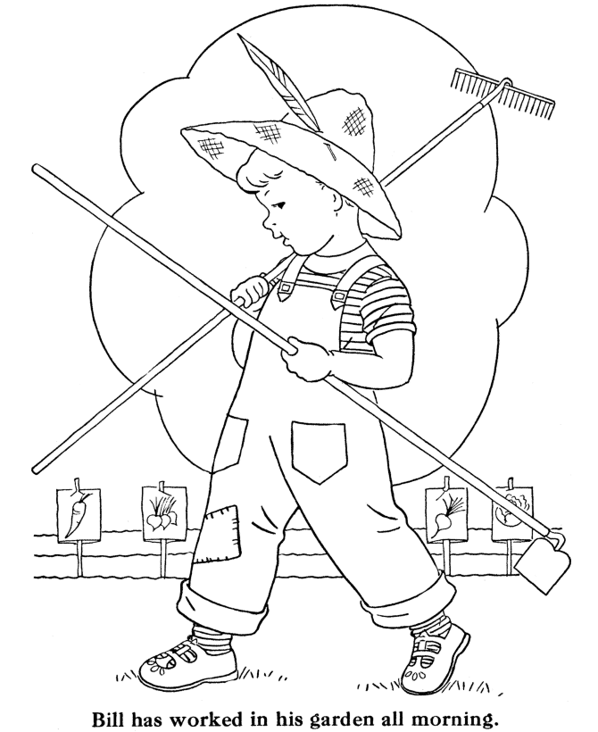 Раскраска: садовник (Профессии и профессии) #98617 - Бесплатные раскраски для печати