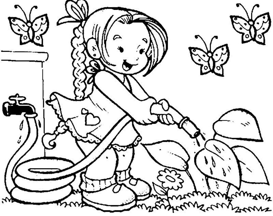 Раскраска: садовник (Профессии и профессии) #98846 - Бесплатные раскраски для печати