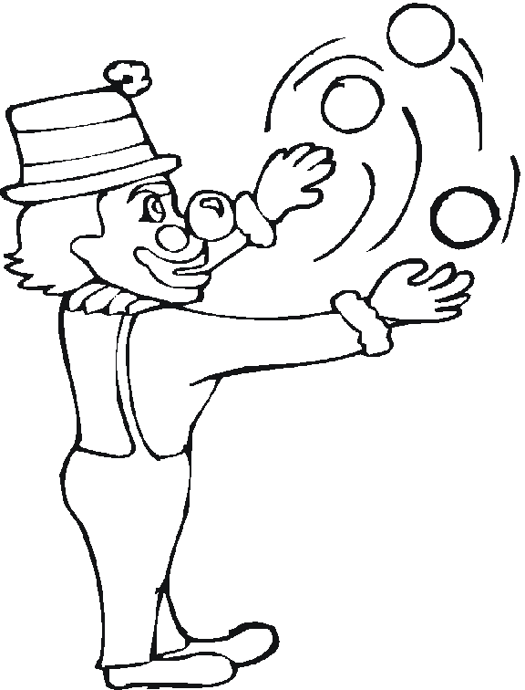 Раскраска: жонглер (Профессии и профессии) #99231 - Бесплатные раскраски для печати