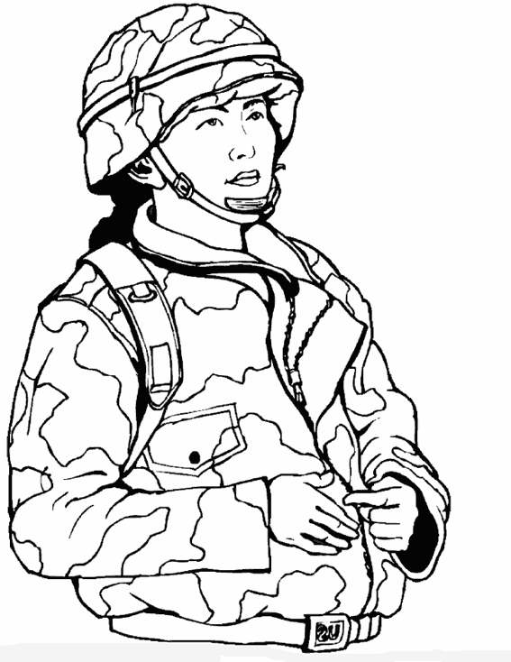 Раскраска: военные (Профессии и профессии) #102118 - Бесплатные раскраски для печати