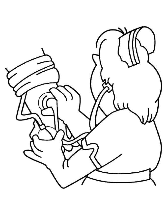 Раскраска: Медсестра / Медсестра (Профессии и профессии) #170412 - Бесплатные раскраски для печати