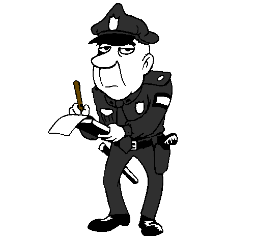 Раскраска: полицейский (Профессии и профессии) #105483 - Бесплатные раскраски для печати