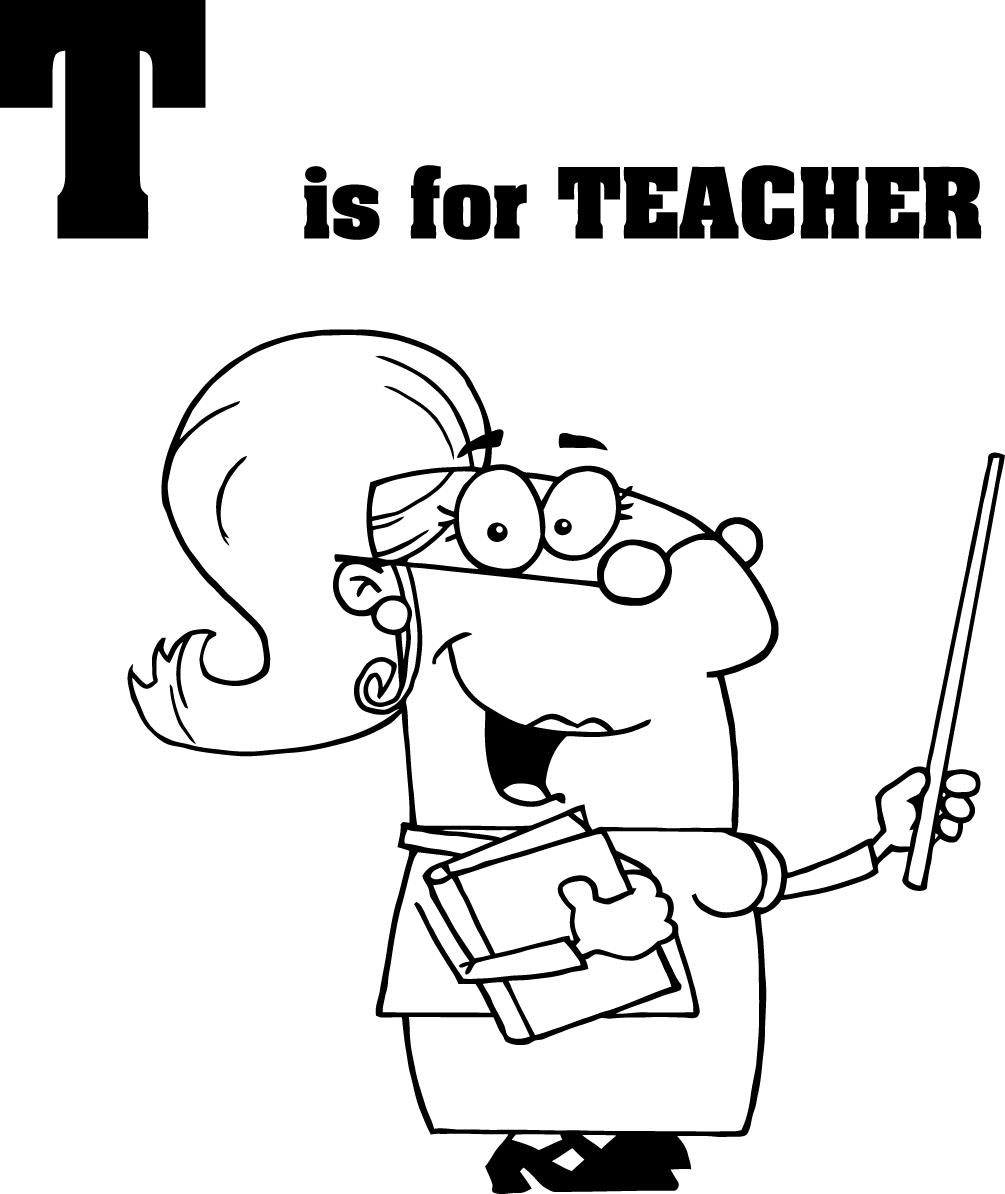 Раскраска: Учитель / Учитель (Профессии и профессии) #94215 - Бесплатные раскраски для печати