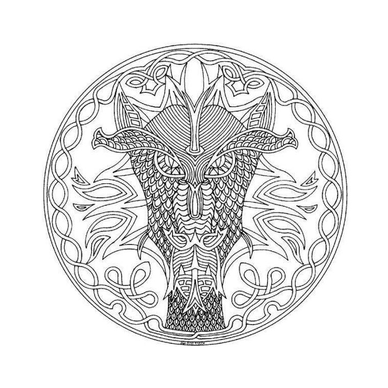 Раскраска: Мандала Животные (мандалы) #22805 - Бесплатные раскраски для печати
