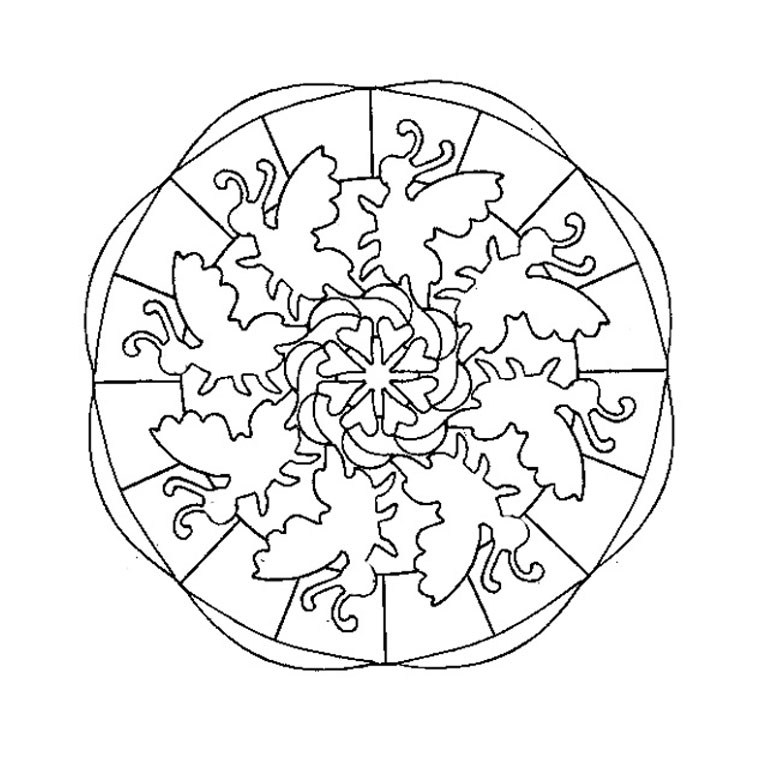 Раскраска: Бабочка Мандалы (мандалы) #117391 - Бесплатные раскраски для печати