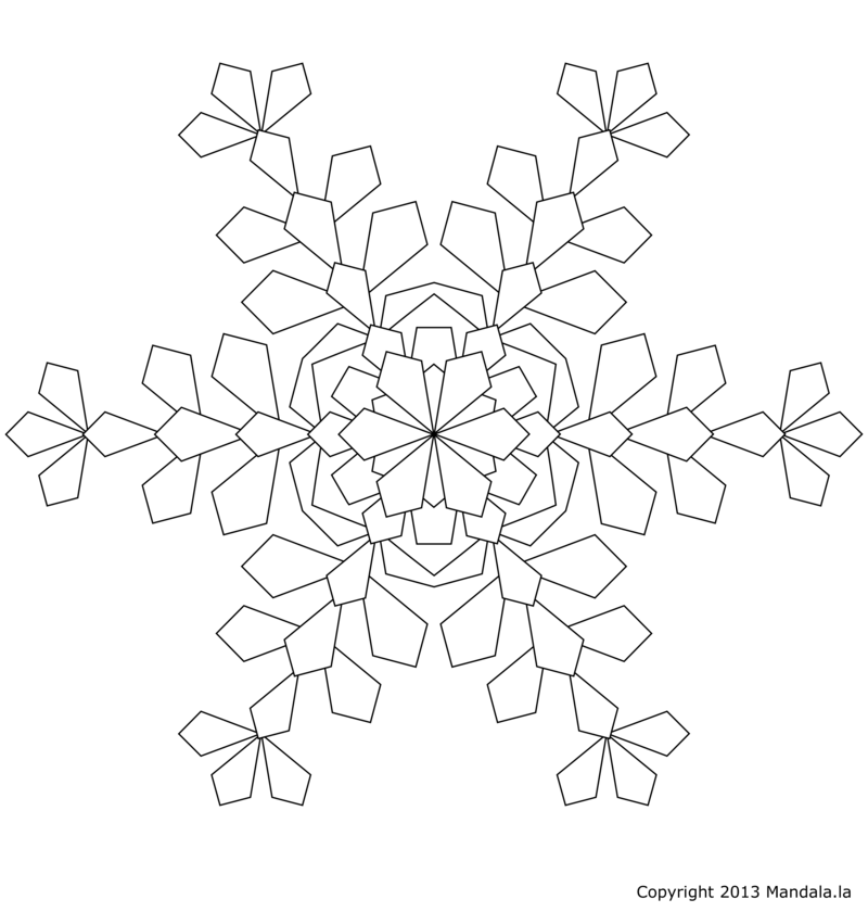 Раскраска: Flocon Mandalas (мандалы) #117600 - Бесплатные раскраски для печати