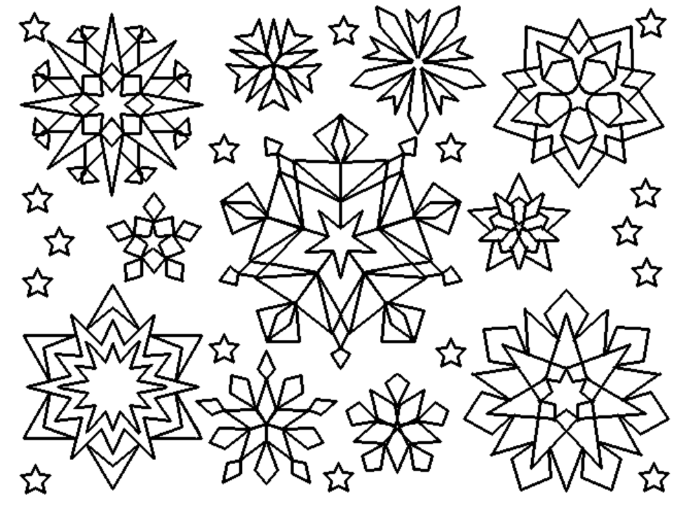 Раскраска: Flocon Mandalas (мандалы) #117608 - Бесплатные раскраски для печати