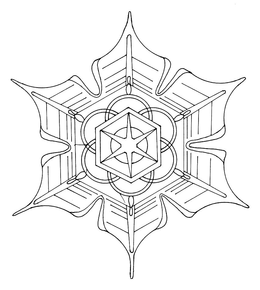 Раскраска: Flocon Mandalas (мандалы) #117609 - Бесплатные раскраски для печати